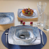 Schafer Earth 24 Parça Yemek Takımı Mavi